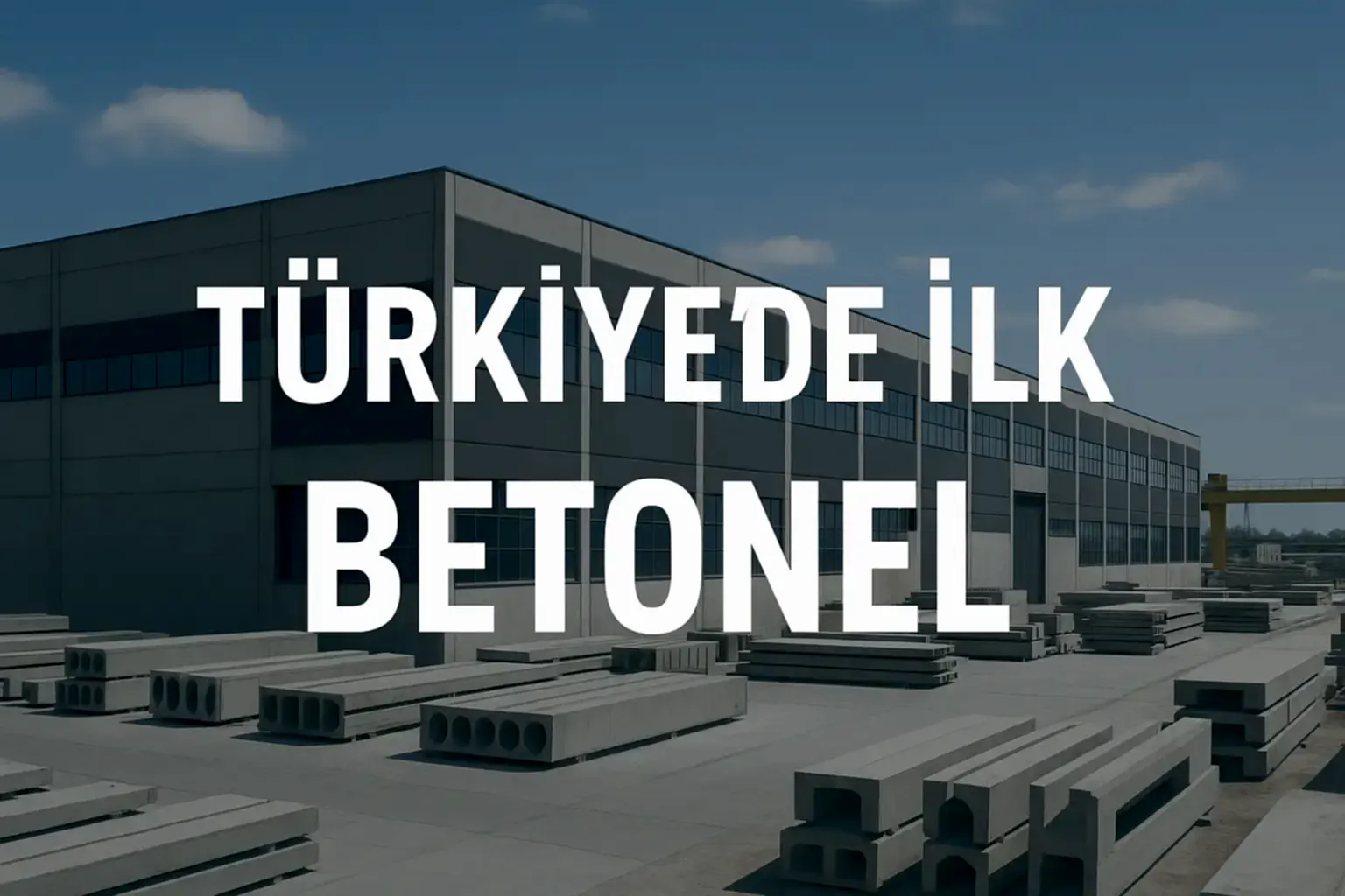 Türkiye de ilk Betonel 
